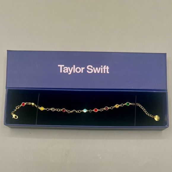 Taylor Swift Jewelry - TAYLOR SWIFT Eras Tour Bracelet Bejeweled Official Merch 18K Gold Plated CZ Gems
